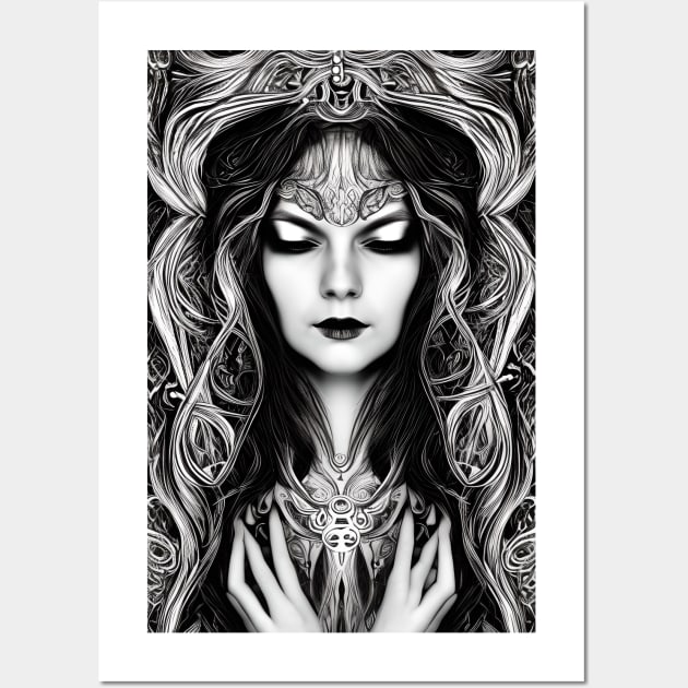 Dark pagan beautiful perfect witch design. Mug gift, coffee mug, Apparel, Hoodie, Shirt Wall Art by Goodies Galore